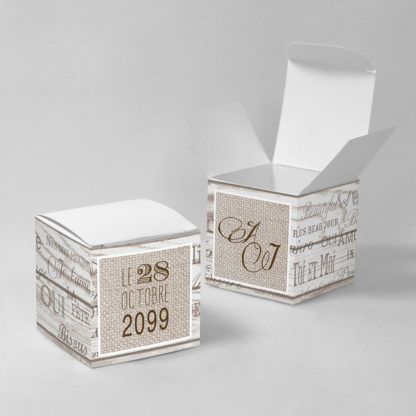 Boîte à dragées vintage Arone BM75-VIN-16A