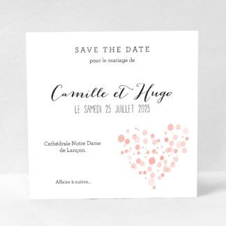 Save the date romantique Bulles d'amour DM53-GRA-10