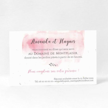 Carte d'invitation romantique Rosa LM10-ROM-110