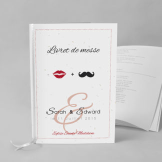 Livret de messe original Lèvres et moustache EM73-GRA-4