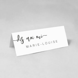 Marque-place chic Blanche PM54-TRA-111