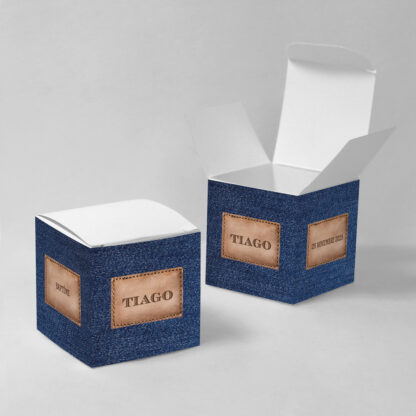 Boîte à dragées jean et polaroid - BN75-HUM-101-1