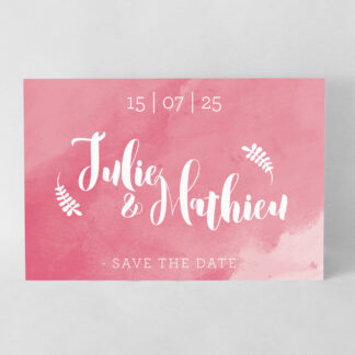Save the date graphique Rose