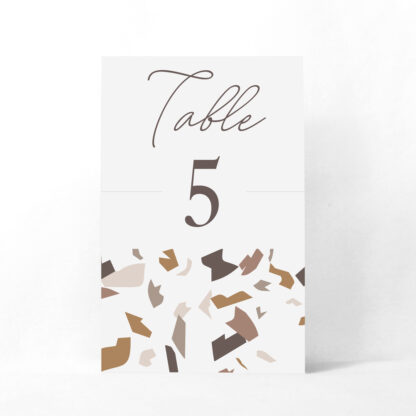 Numéro de table Terrazzo