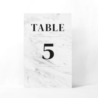 Numéro de table Marbre Carrare