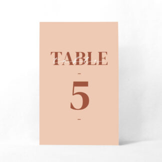 Numéro de table Harmonie