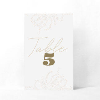 Numéro de table Tournesol