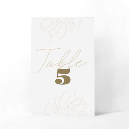 Numéro de table Tournesol