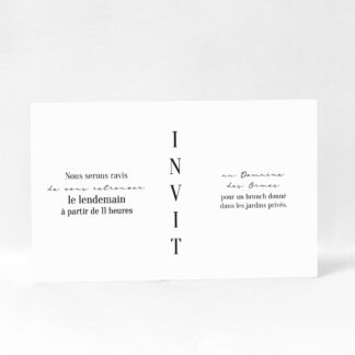 Carton d'invitation Hélène