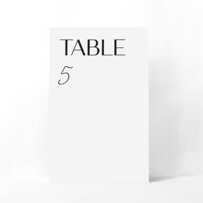 Numéro de table Constance
