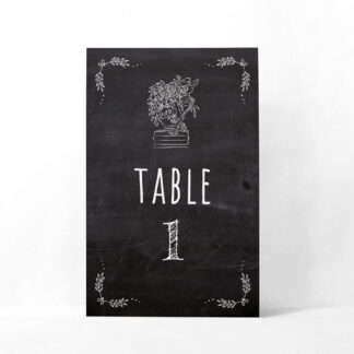 Numéro de table Ardoise vintage