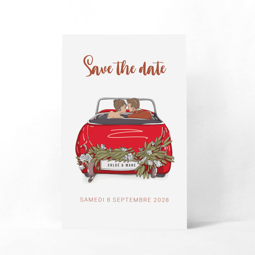 Save the date Just married