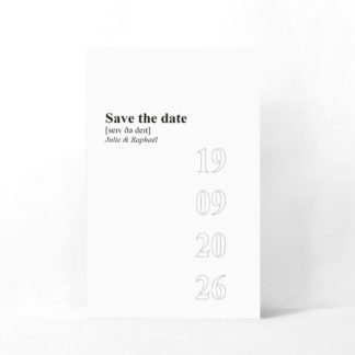 Save the date Définition