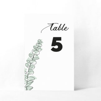Numéro de table Eucalyptus