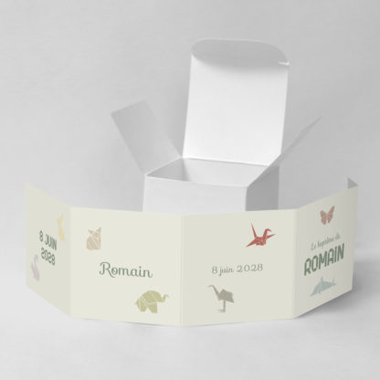 Boîte à dragées Origami