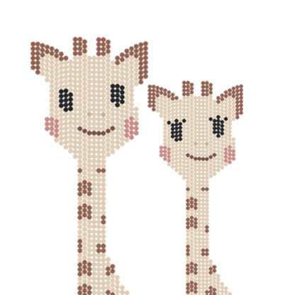 Girafe pixel papa maman NFT