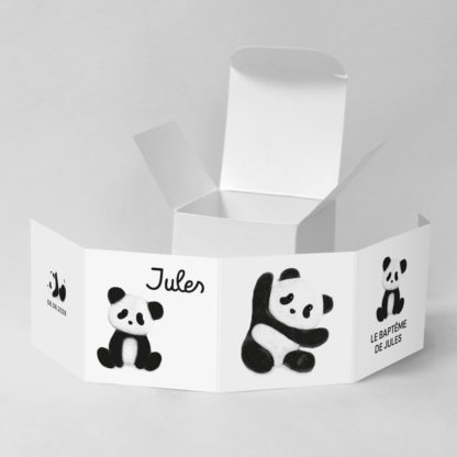 Boîte à dragées Panda