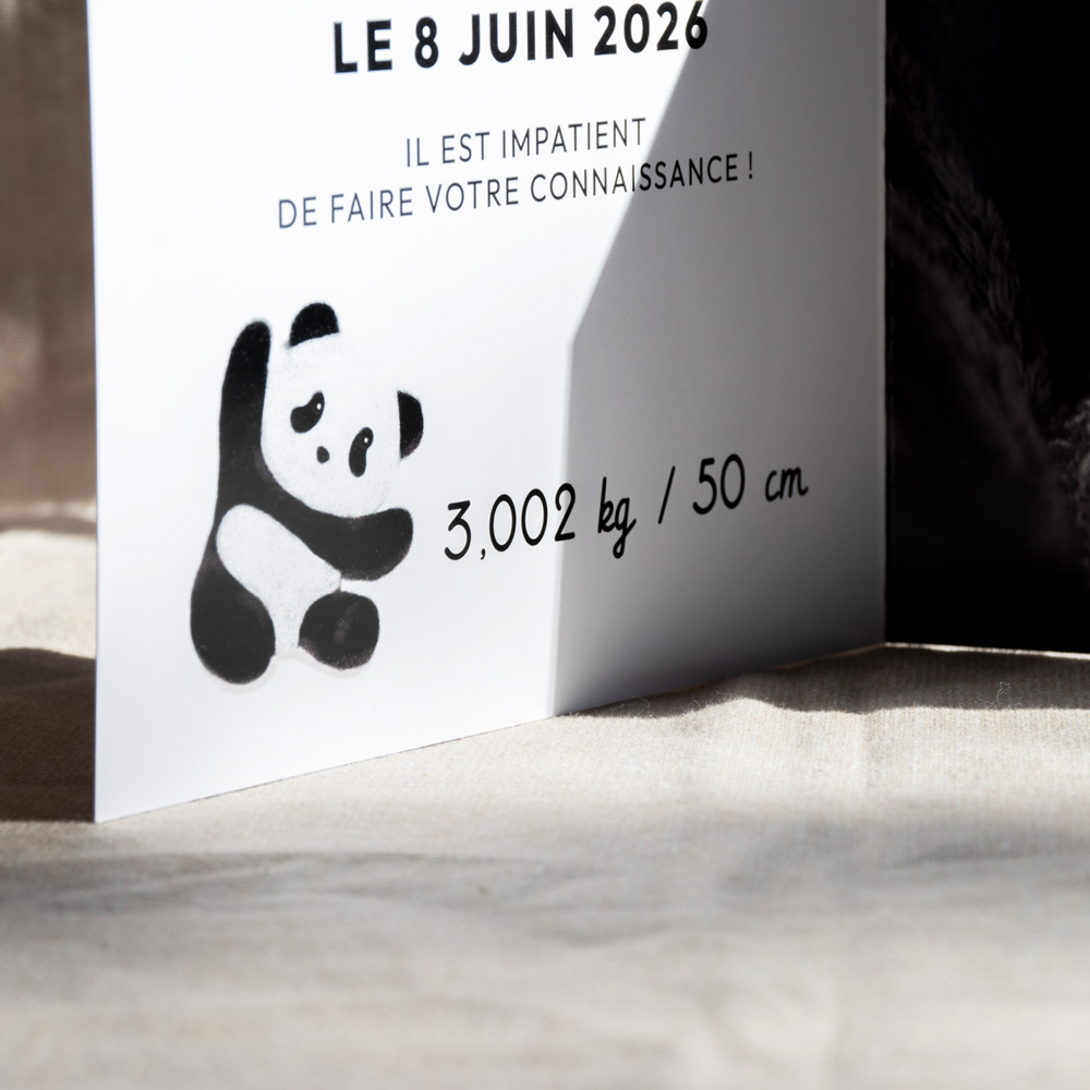 Toise chambre enfant Panda - Le faire-part Français.fr
