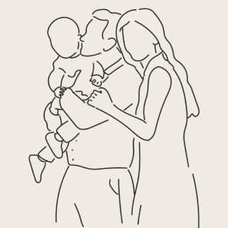 NFT naissance dessin famille et enfant