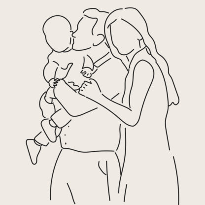 NFT naissance dessin famille et enfant