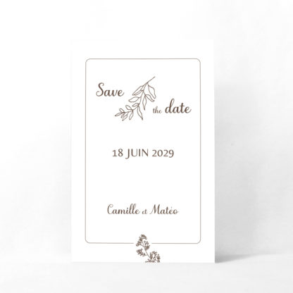 Save the date Duo champêtre