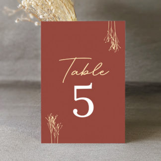 Numéro de table Terra flora