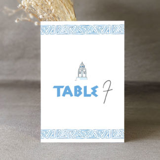 Numéro de table Santorin