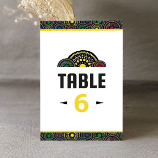 Numéro de table Wax