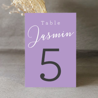 Numéro de table Lavandin