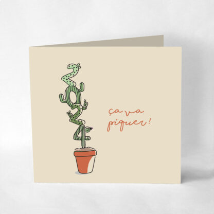 Carte de vœux Cactus