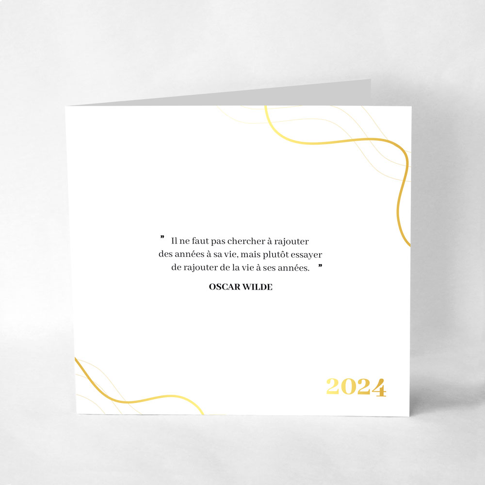Awooga, Carte De Vœux Avec Enveloppe, Papier Noir, Impression Entièrement  Typographique 