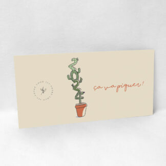 Carte de vœux Cactus simple