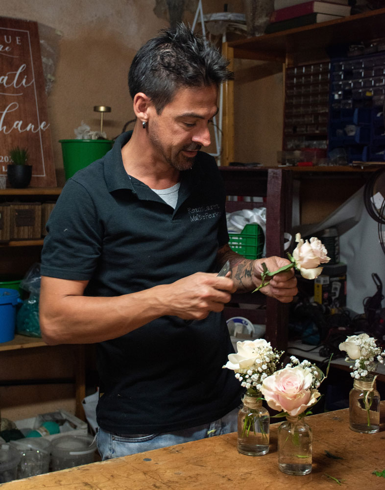 Laurent Renucci, Maître fleuriste à Trets