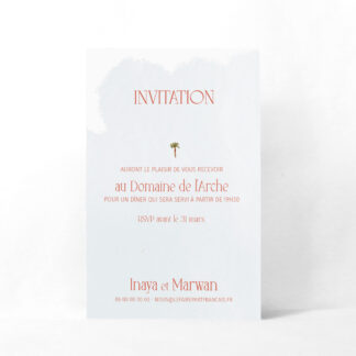 Carton d'invitation Marrakech