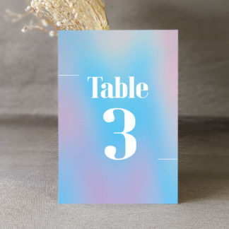 Numéro de table Sunrise