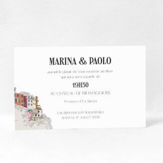 Carton d'invitation Cinque Terre
