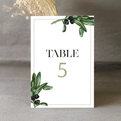 Numéro de table Olivade