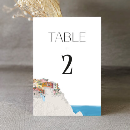 Numéro de table Cinque Terre