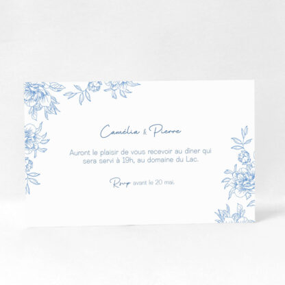 Carton d'invitation Alcôve fleurie