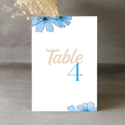 Numéro de table Camélia