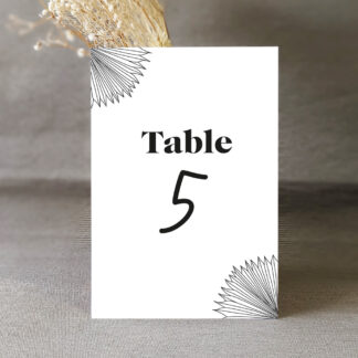 Numéro de table Palma