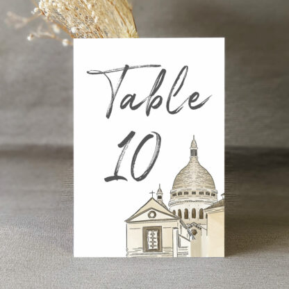 Numéro de table Montmartre