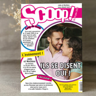Faire-part mariage Magazine Scoop