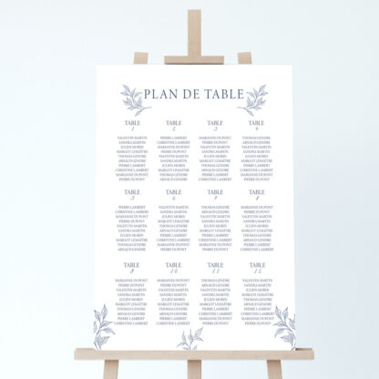 Panneau plan de table Elégance