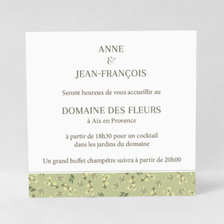 Carton d'invitation Provence