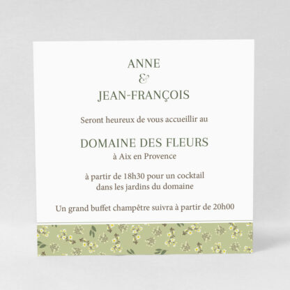 Carton d'invitation Provence