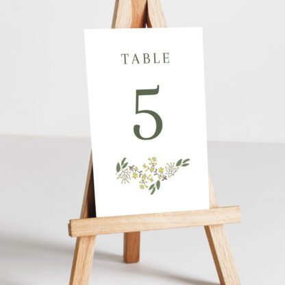 Numéro de table Provence