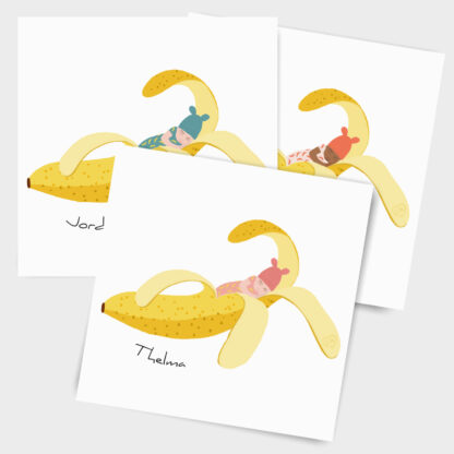 Faire-part naissance carte Banane