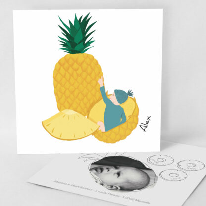 Faire-part naissance carte Ananas