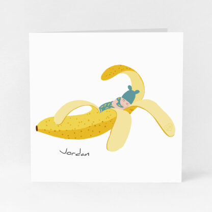 Faire-part naissance banane